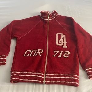 Retro look Kids Zip up sweater collegiate Mad Men 50’s 60’s Grease Varsity